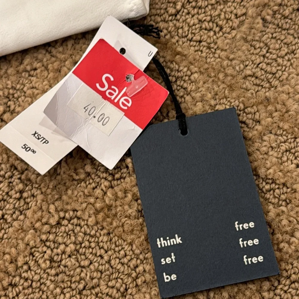 Aritzia White Scoop Neck Ribbed Bodysuit - Picture 3 of 5